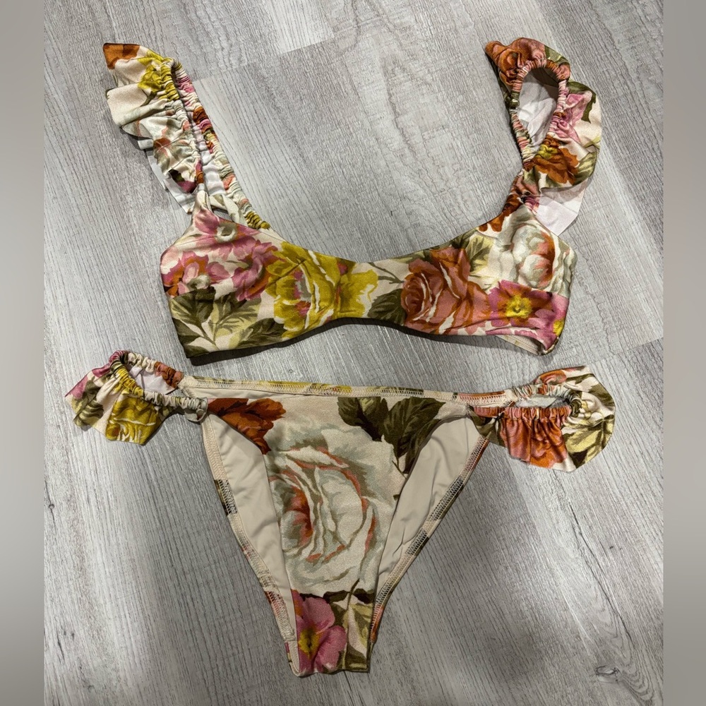 Zimmermann Multicolor Floral Bikini